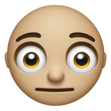 regular emoji with no mouth and eye twitch sticker