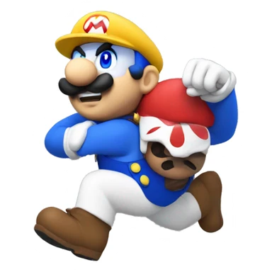 mario as a freedom fighter sticker