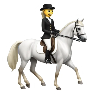 dressage equestrian horse  sticker