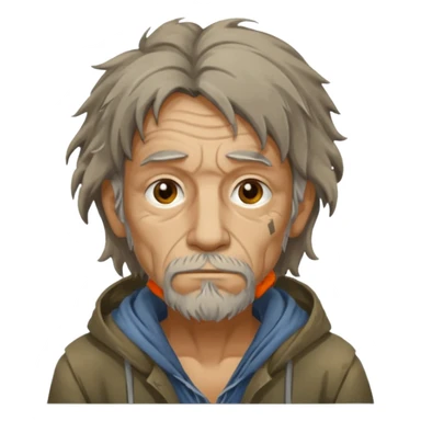 Tweaked homeless man sticker