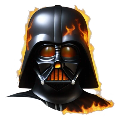 Darth Vader’s 1972 Winnebago rv rusted holographic flames  sticker