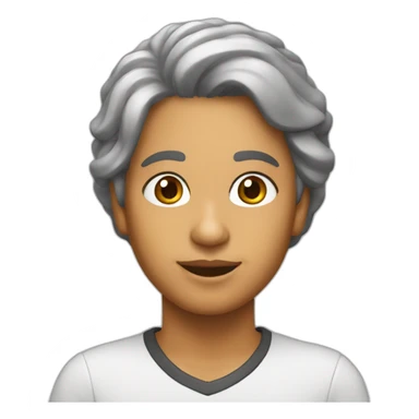 Chica pelo castaño de 63 años sticker