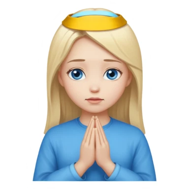 Faça uma menina orando  sticker