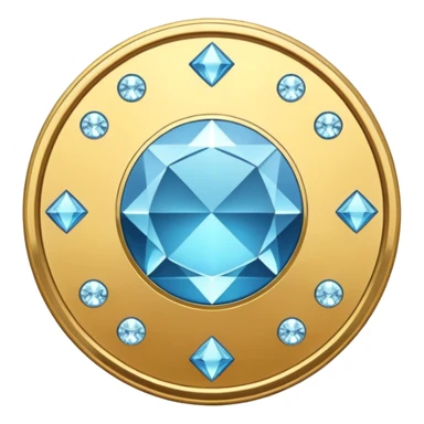 Diamond color coin sticker