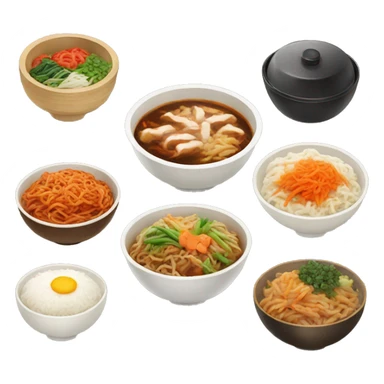 Korean food sticker