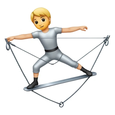 tightrope 
 sticker
