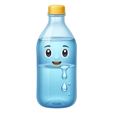 Botella de agua mineral sticker