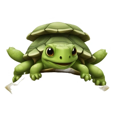 tortuga contenta sticker