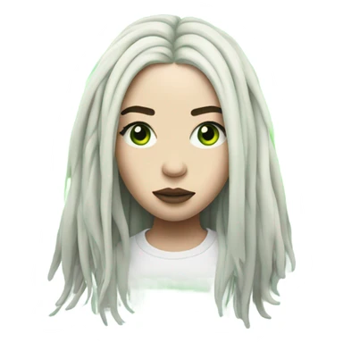 billie eilish green roota sticker