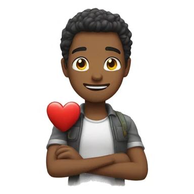 Persona Haciendo un corazón con sus brazos  sticker