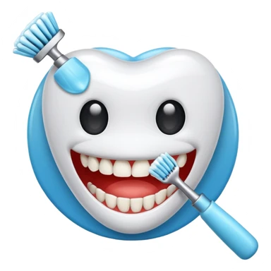 TEETH CLEANING icon in the rount sticker