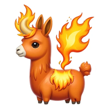 Un cucharón con una llama de fuego por debajo sticker