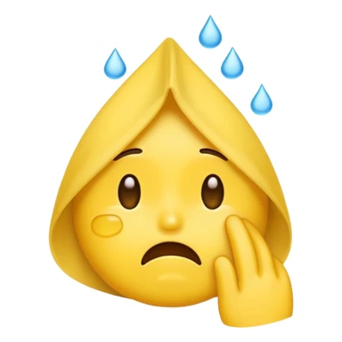 emoji wiping tears sticker