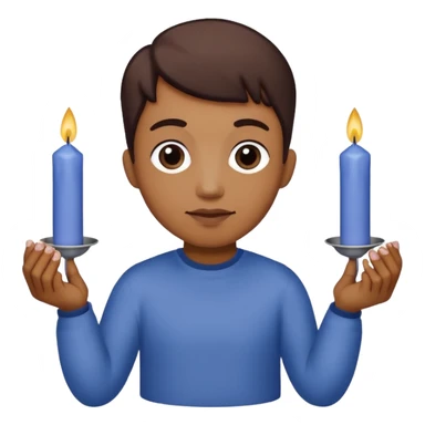 Blueberry Muffin celebrating birthday. Make sure it actually looks like a muffin with candles. Somebody holding it  sticker