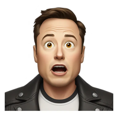 elon musk shocked sticker