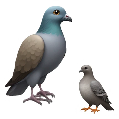Pigeon stood by a beaver  sticker