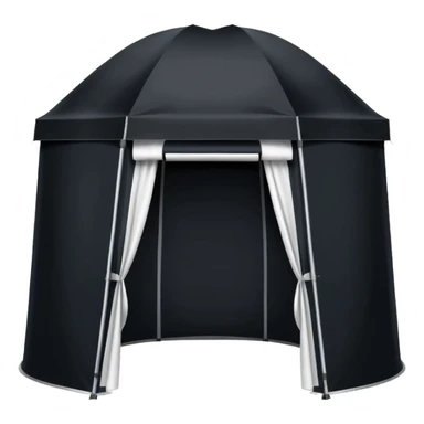 Tall Oval Pop up tent black sticker