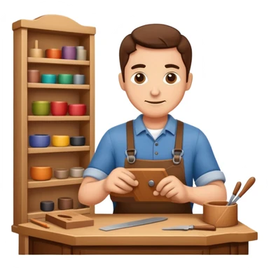 experienced furniture maker sticker