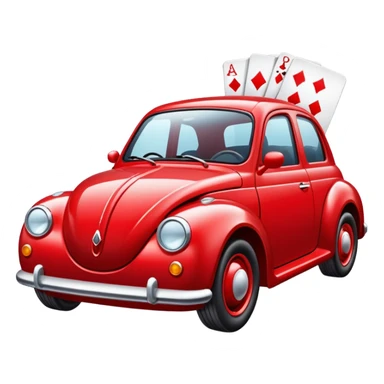 car in the card sticker