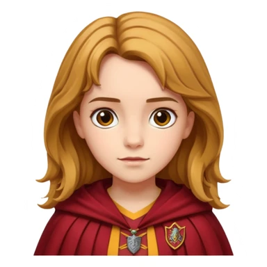 Hermione with gryfindor cape sticker