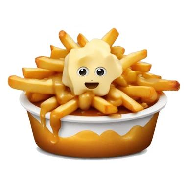 Poutine qui mange une poutine sticker