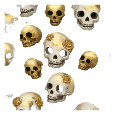 iridescent kintsugi fluffy zombie black brown gold dog fox head zombie skull skeleton gold mechanical nebula galaxy stars colorful flowers fairy lights vintage zombie sticker