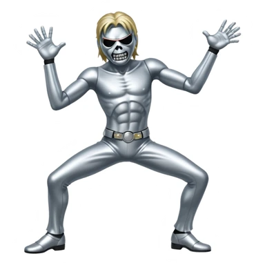 iron maiden monster eddie disco dance sticker