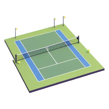 tennis court sticker