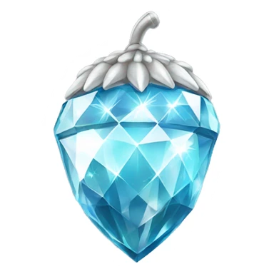 sparkling diamond Acorn sticker