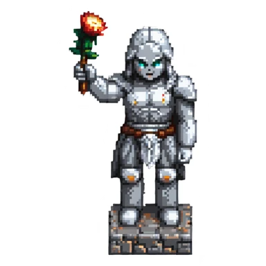 stone statue shooting itself in the head sticker