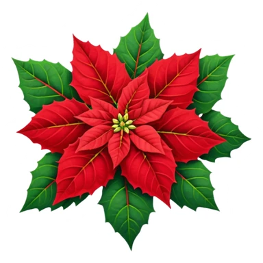 Poinsettia emoji sticker