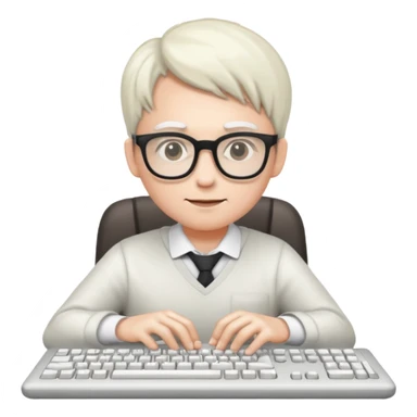 software developing with white skin sticker