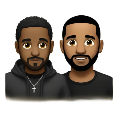 Drake and Kendrick Lamar  sticker