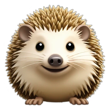 Hedgehog hodl Bitcoin sticker