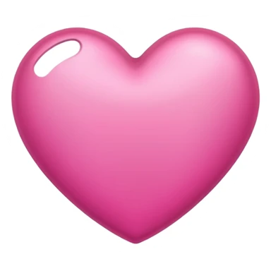 heart with a metallic pink finish sticker