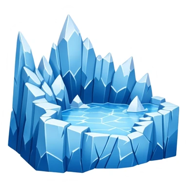 Broken ice shelf sticker