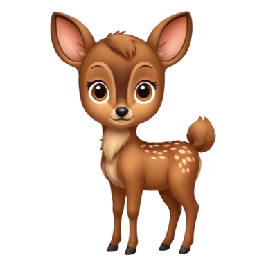 A cute full body Bambi  sticker
