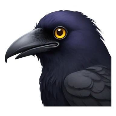 raven with golden eyes sticker
