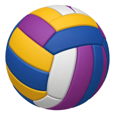 colorful volleyball ball sticker