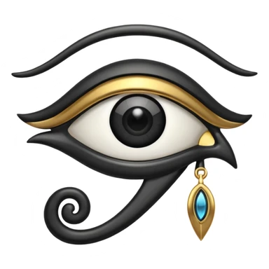 eye of horus blac sticker