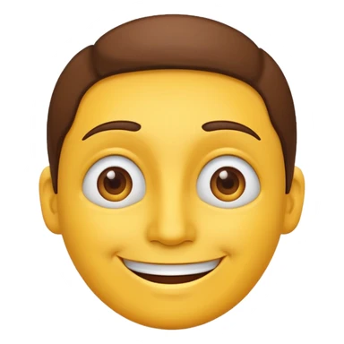 Create a yellow face nodding  sticker