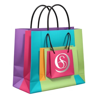 sephora and lululemon shopping bags sticker