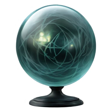 The prophecy orb: A glass sphere containing a prophecy about Harry and Voldemort. It has delicate markings and a misty interior that swirls with prophecy when examined.

 sticker