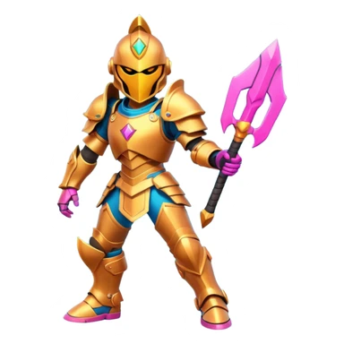 Gaming character with vibrant colors sticker