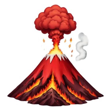 No lava, smoking volcano  sticker