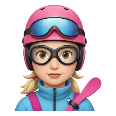 skier sticker