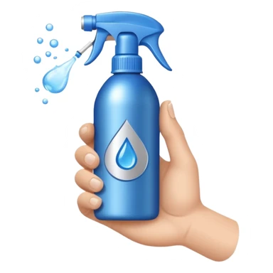 hand holding magnesium spray sticker