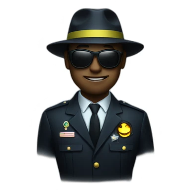 glowing in the dark cia agent sticker