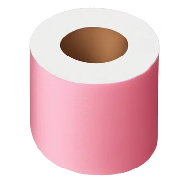 Pink toilet paper  sticker