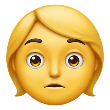 “Emoji with one eyebrow raised and upper lip slightly curled, showing a skeptical or intense expression.” sticker